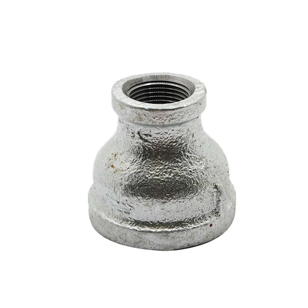 Thrifco Plumbing 1-1/4 Inch x 3/4 Inch Galvanized Steel Reducer Coupling 5218042 - main
